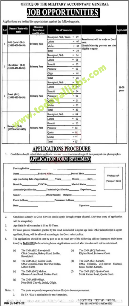 Pakistan Military Accountant General Office 1 432x1024 1 Today All Jobs