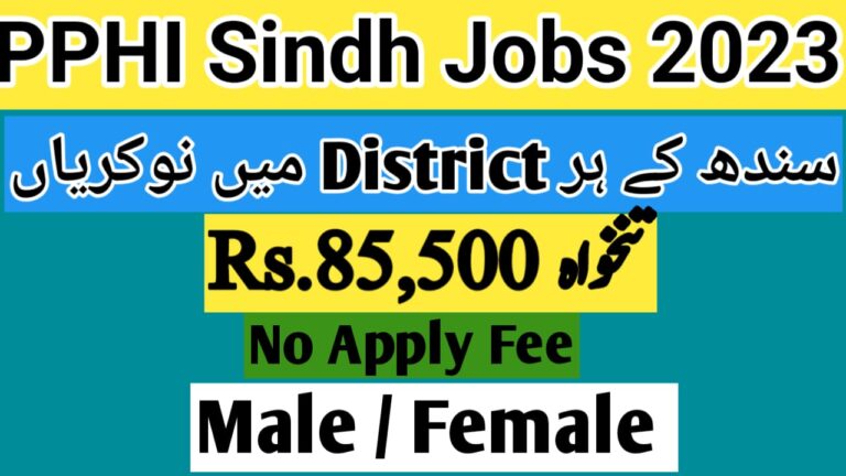 PPHI Sindh Jobs 2023
