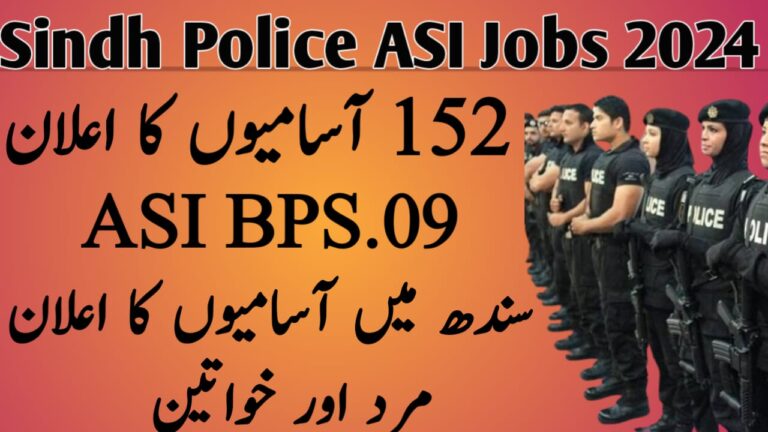 Sindh Police ASI Jobs 2024