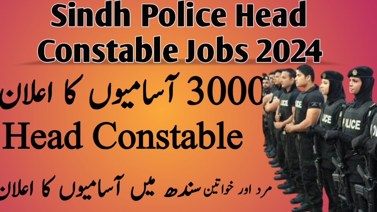 Sindh Police Head Constable Jobs 2024 Head Constable/ Police Constable ...