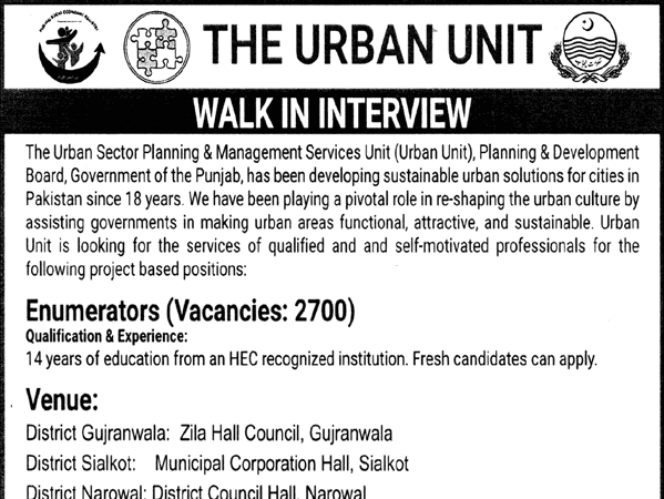 Enumerator Jobs 2025