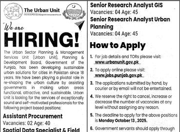 The Urban Unit TUU Jobs 2025