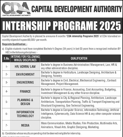 CDA Internship 2025